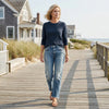 Isabelle Grace | High-Rise Cropped Straight Leg Mom Jeans
