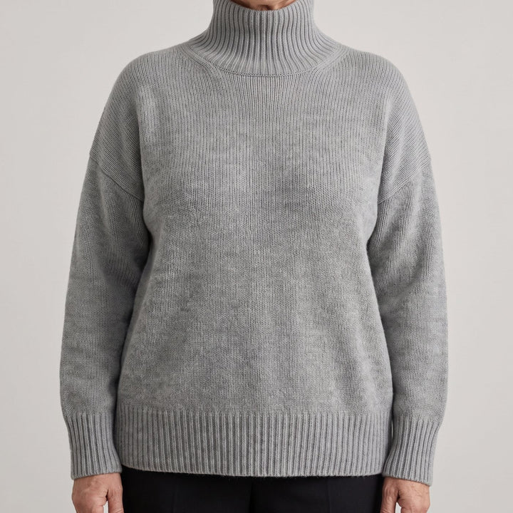 Greta | Women's Turtleneck Sweater Made of Pure Cashmere Oversized