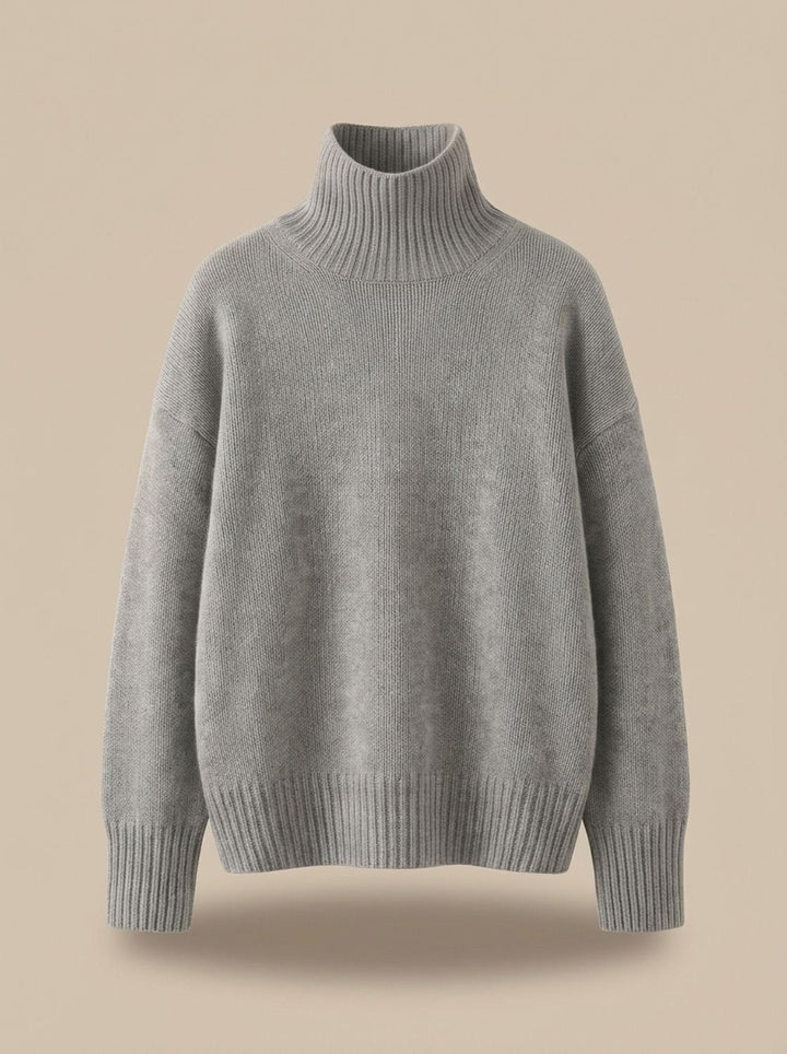 Greta | Women's Turtleneck Sweater Made of Pure Cashmere Oversized