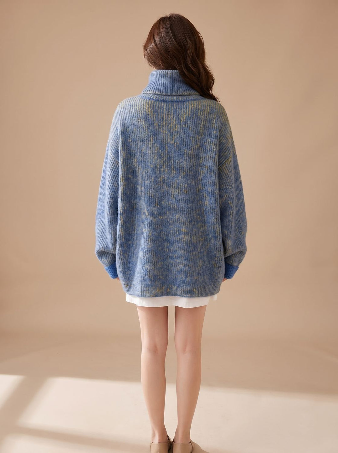 Annika | Women's Oversized Turtleneck Sweater Chunky Knit Winter Sweater