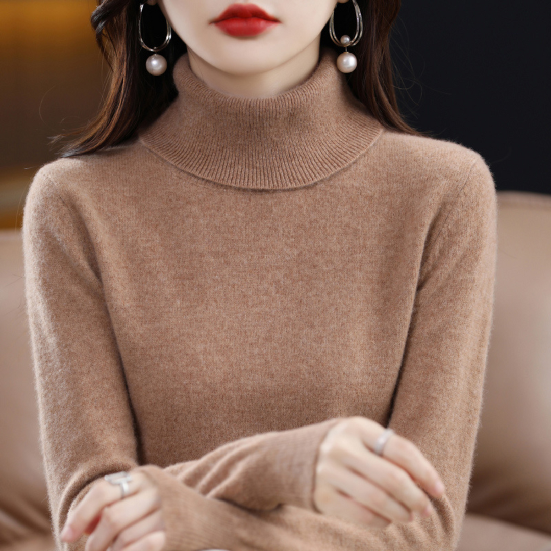 Marisol | Black Cashmere Turtleneck