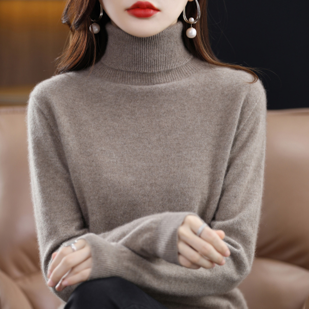 Marisol | Black Cashmere Turtleneck