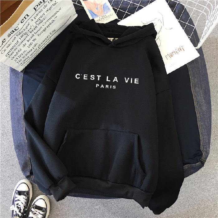 Willow Rae | Graphic Print Hoodie with Drawstring Hood