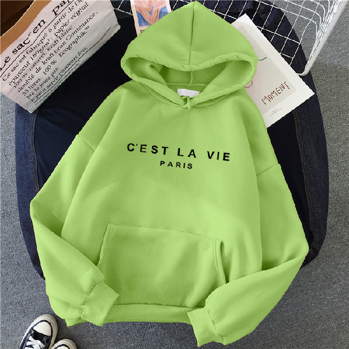 Willow Rae | Graphic Print Hoodie with Drawstring Hood