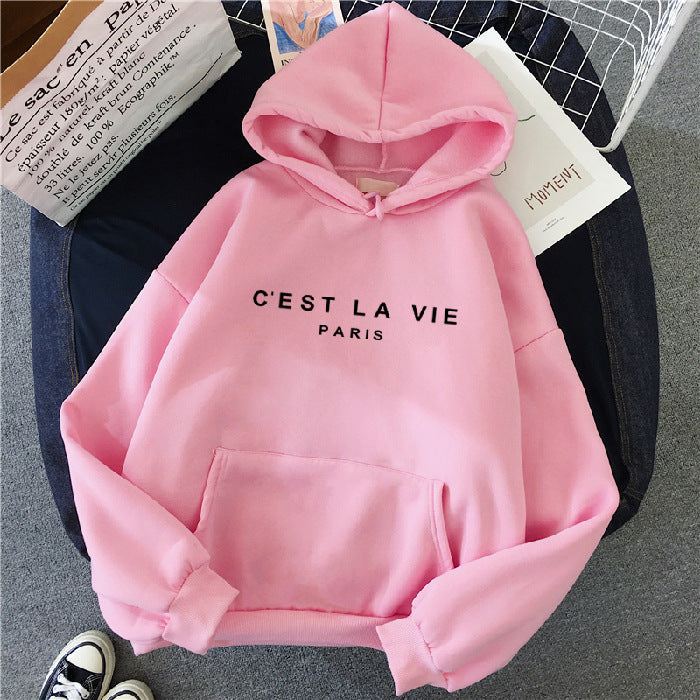 Willow Rae | Graphic Print Hoodie with Drawstring Hood