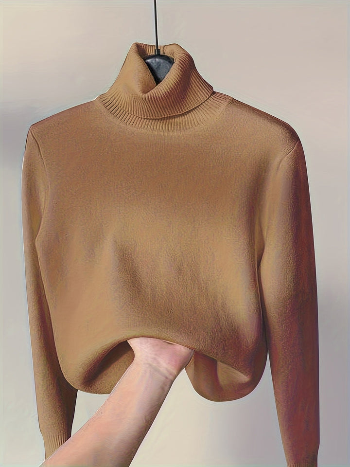Selena | Ribbed Turtleneck Sweater