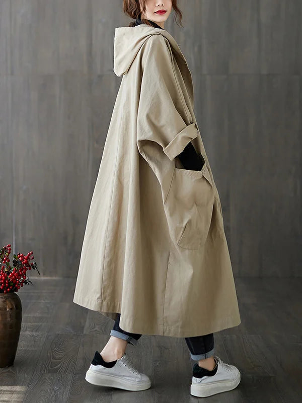 Julianne | Beige Oversized Trench Coat