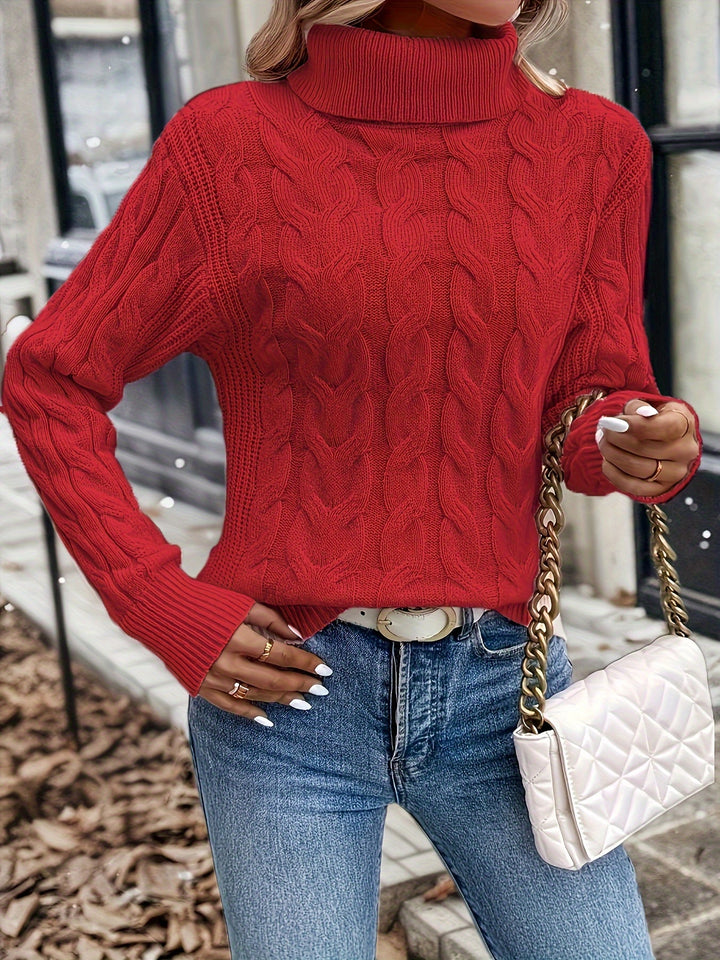 Noelani | Cable-Knit Turtleneck Sweater