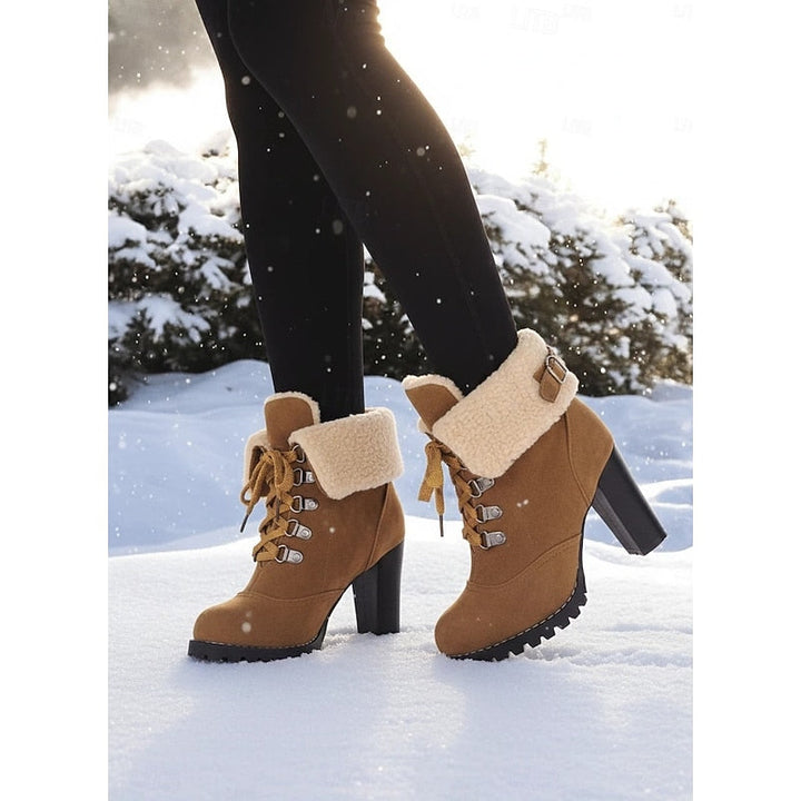 Rosalind | Lace-Up Winter Boots with Plush Lining