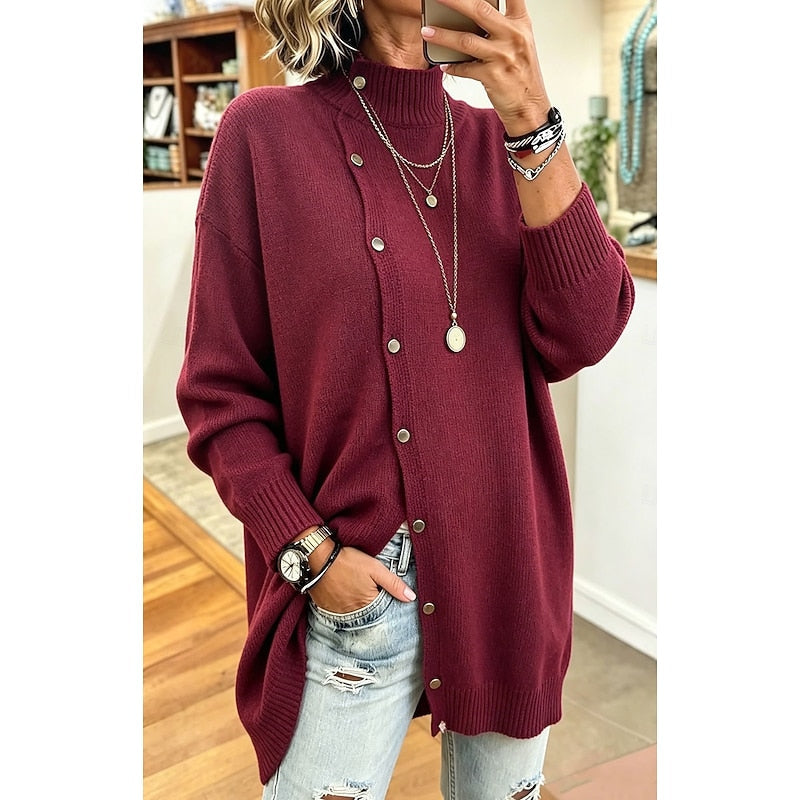 Wren | Longline Turtleneck Cardigan