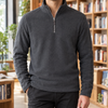 Dominic | Men's Quarter-Zip Pullover with Plush Fleece Texture