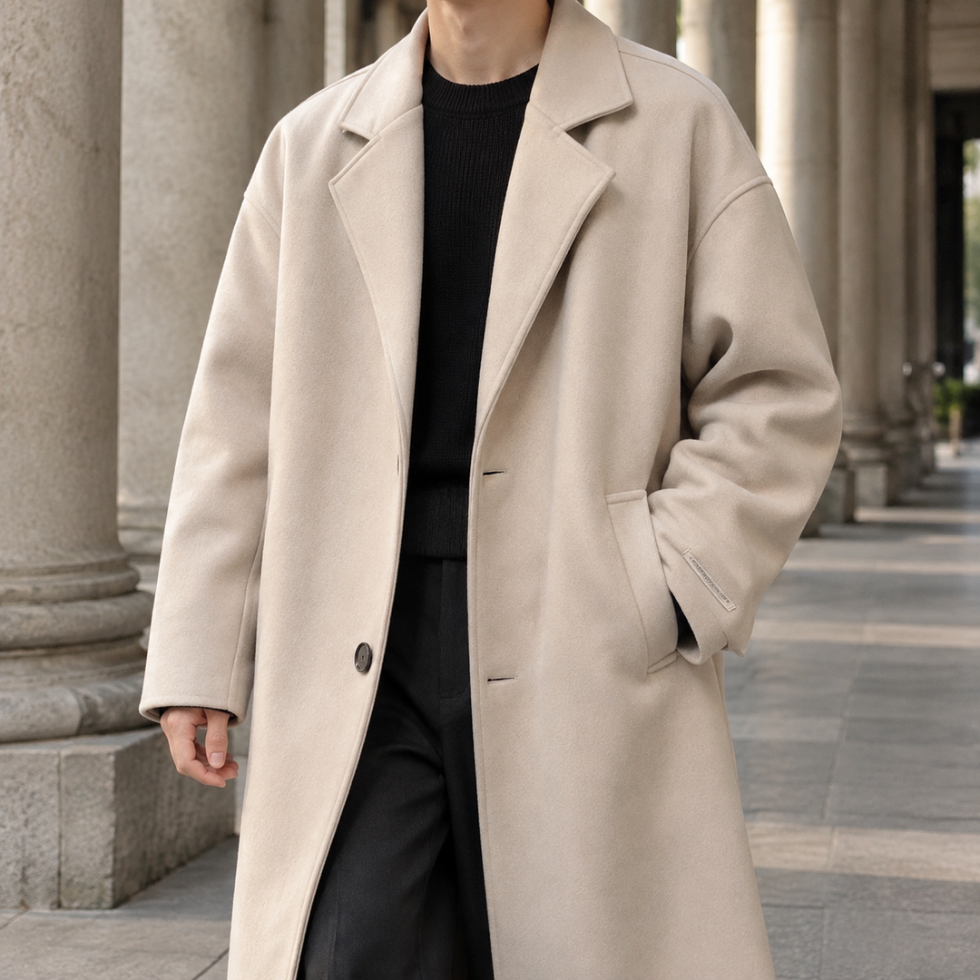 Theodore Wren | Relaxed Wool-Lined Overcoat