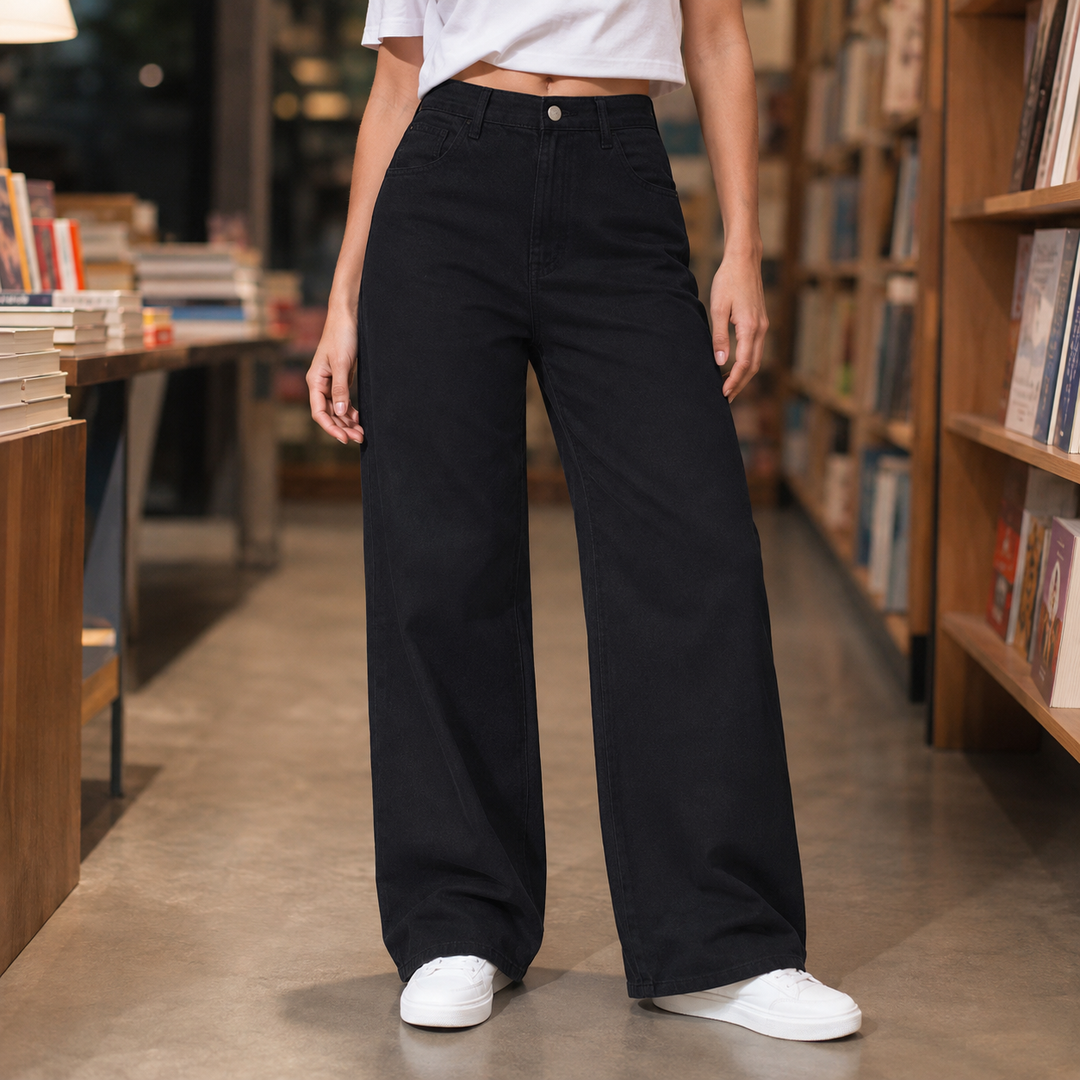 Wilhelmina | High-Rise Wide Leg Mom Jeans