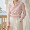 Rosalind | Cashmere Blend Crossover Sweater