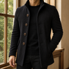 Elias | Ribbed Stand Collar Coat