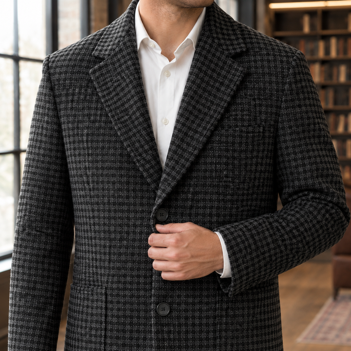 Theo Marchetti | Wool Coat with Notch Lapel