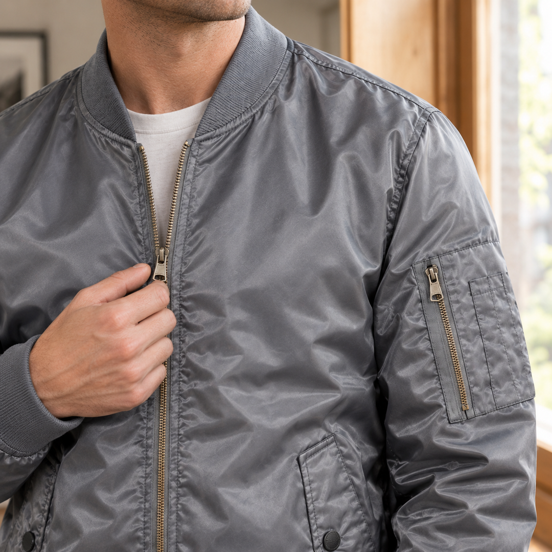 Tobias | Flight-Inspired Bomber Jacket with Sleeve Pocket