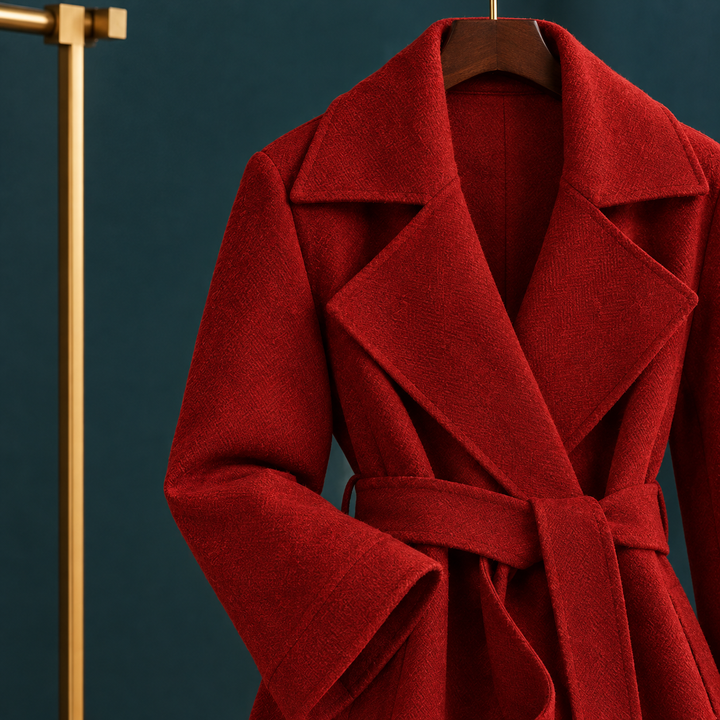 Odalys Marchetti | Belted Wrap Wool Coat