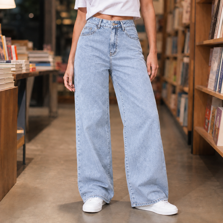 Wilhelmina | High-Rise Wide Leg Mom Jeans