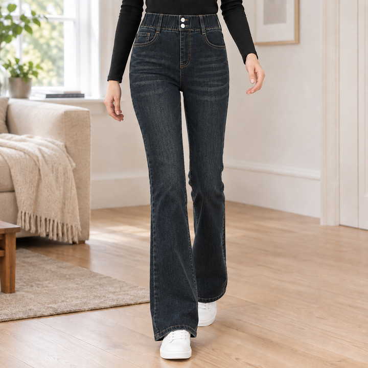 Wilhelmina Grace | High-Waist Flared Jeans