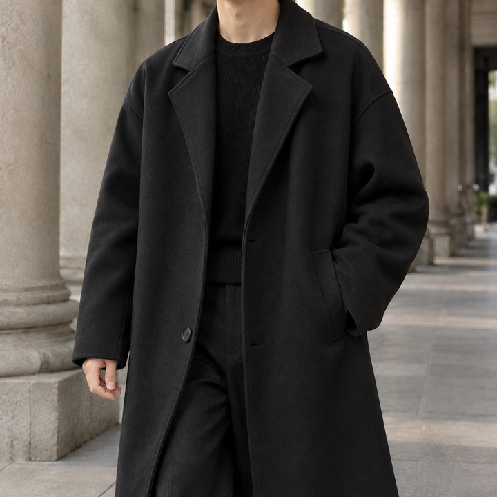 Theodore Wren | Relaxed Wool-Lined Overcoat