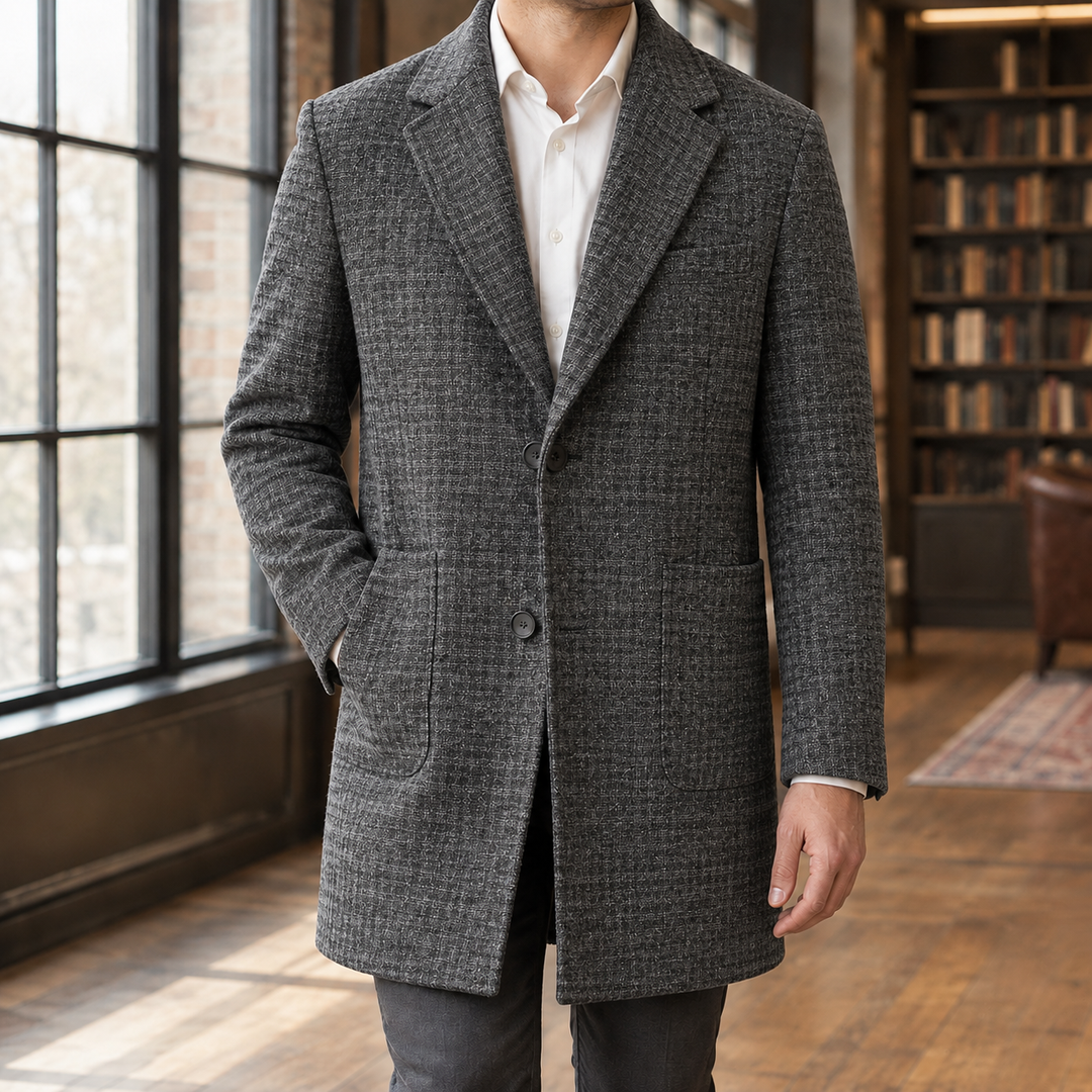 Theo Marchetti | Wool Coat with Notch Lapel