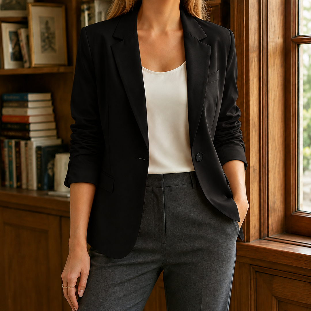 Natalia-Grace | Tailored Blazer with Notched Lapels