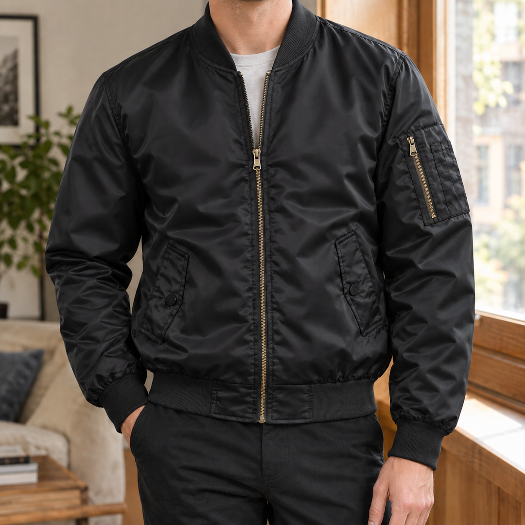 Tobias | Flight-Inspired Bomber Jacket with Sleeve Pocket