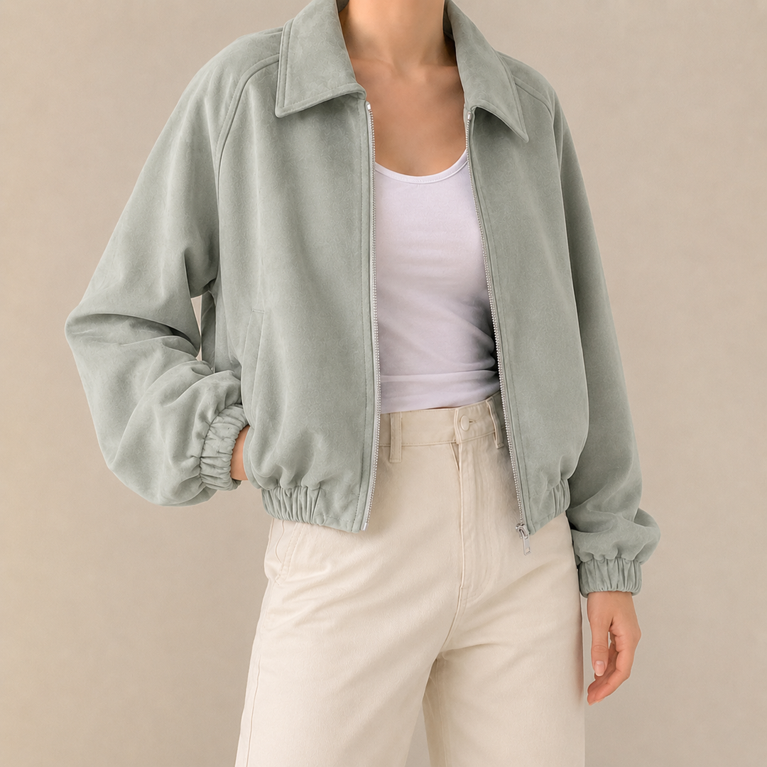 Wren | Faux Suede Cropped Jacket