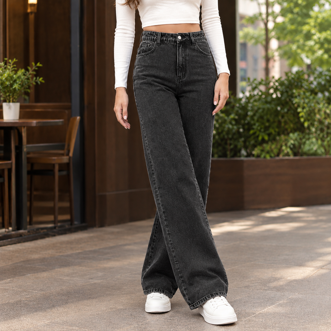 Genevieve Hart | High-Rise Wide Leg Mom Jeans