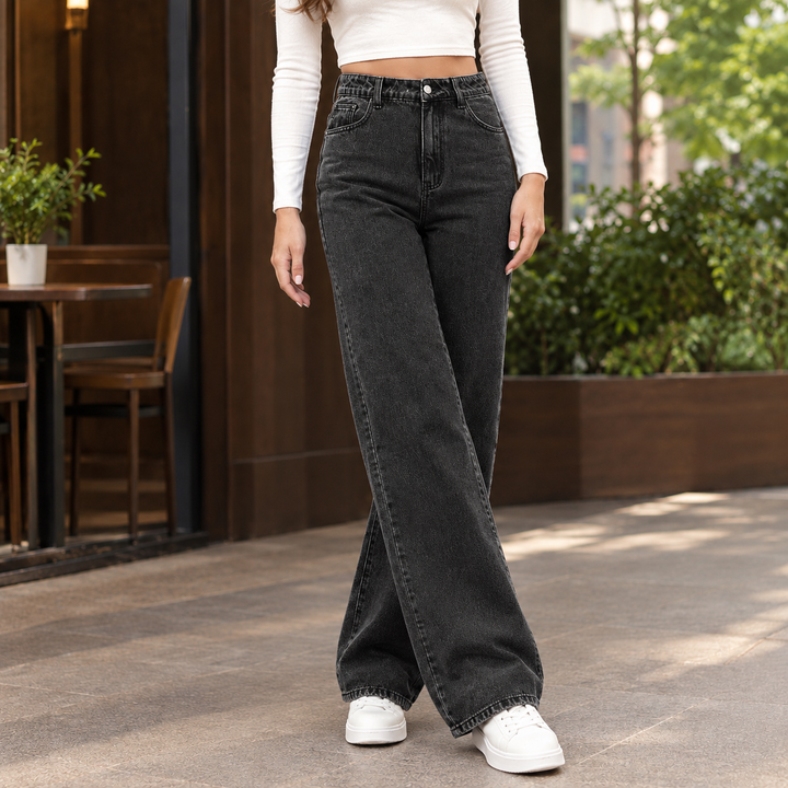 Genevieve Hart | High-Rise Wide Leg Mom Jeans