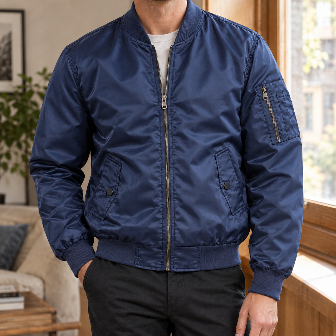Tobias | Flight-Inspired Bomber Jacket with Sleeve Pocket
