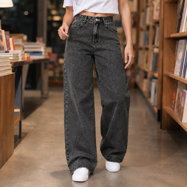 Wilhelmina | High-Rise Wide Leg Mom Jeans