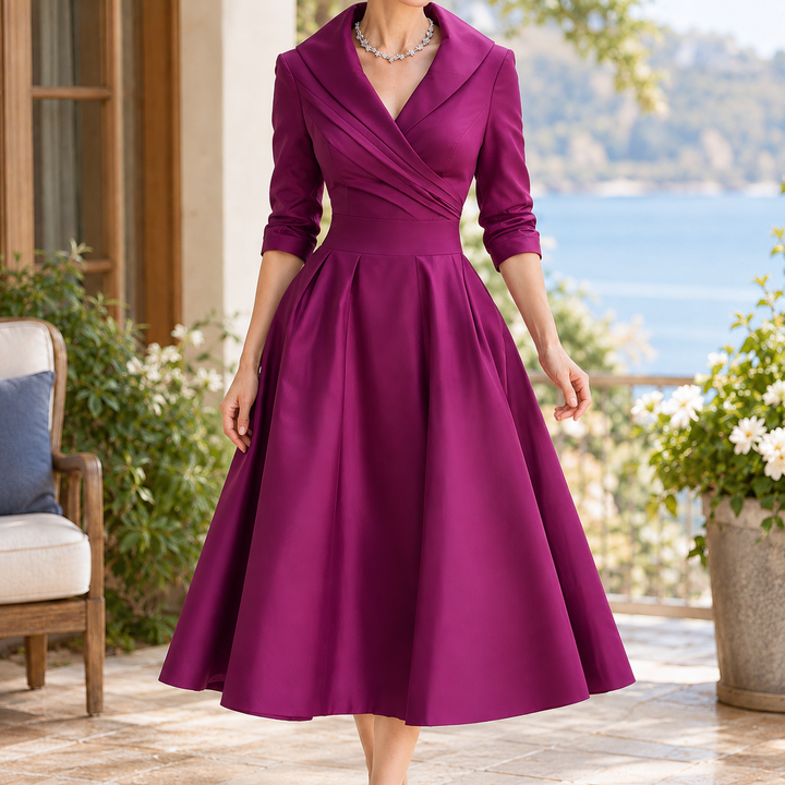 Harlow | Wrap Dress with Shawl Collar