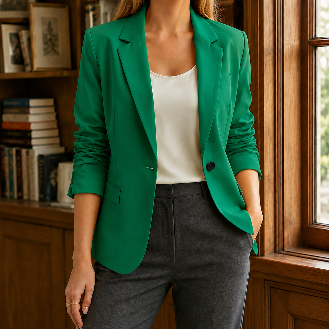 Natalia-Grace | Tailored Blazer with Notched Lapels