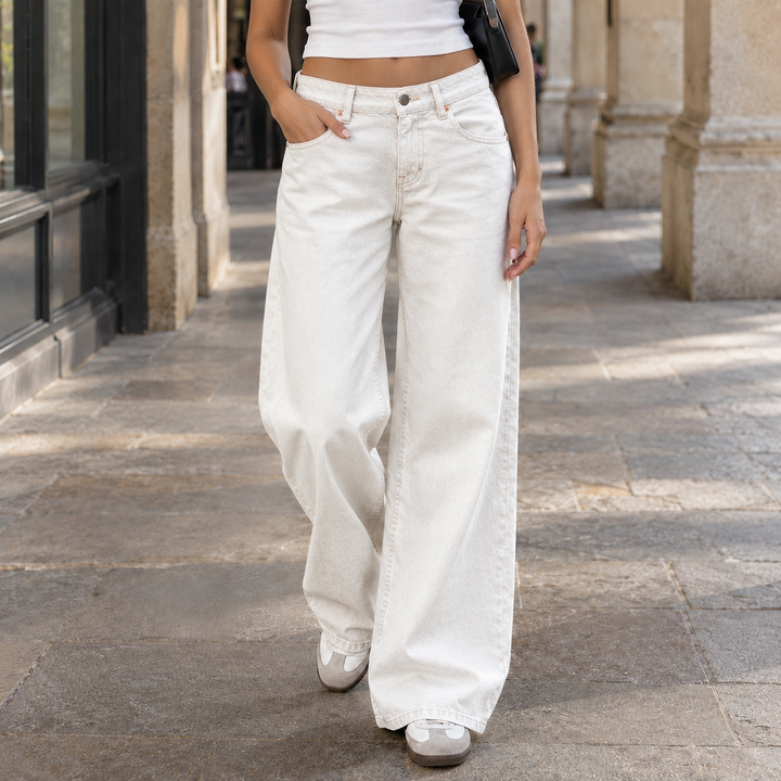 Marisol Wren | Low-Rise Wide Leg Jeans