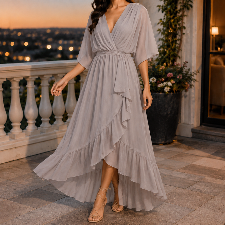 Isadora | Wrap V-Neck Maxi Dress