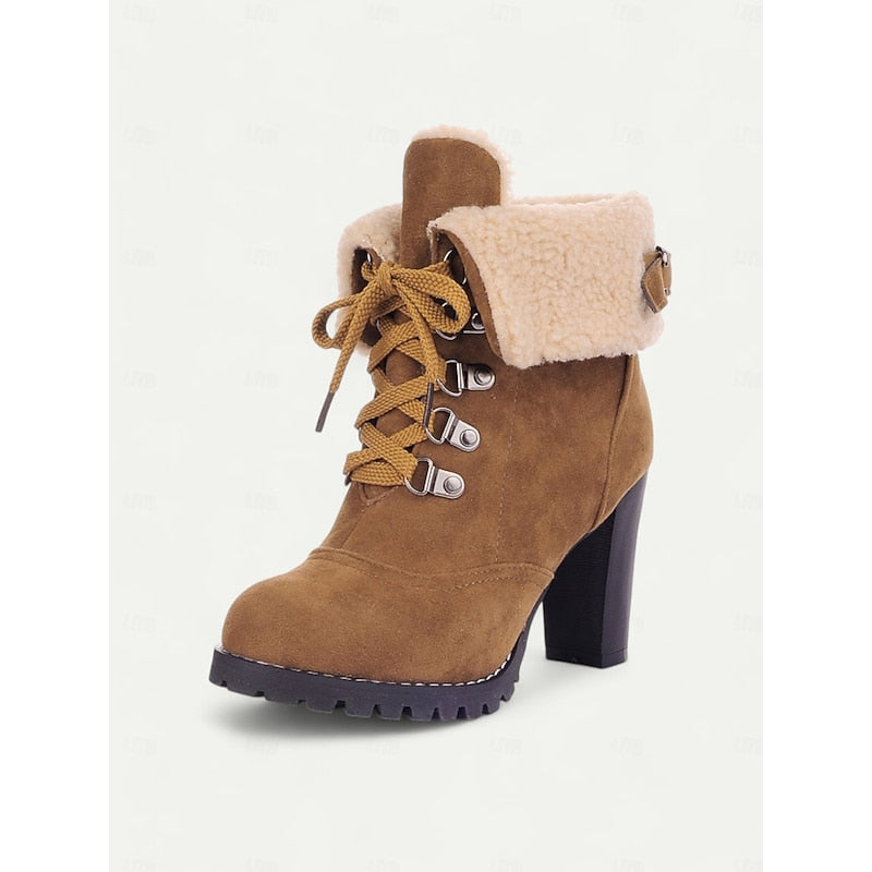Rosalind | Lace-Up Winter Boots with Plush Lining