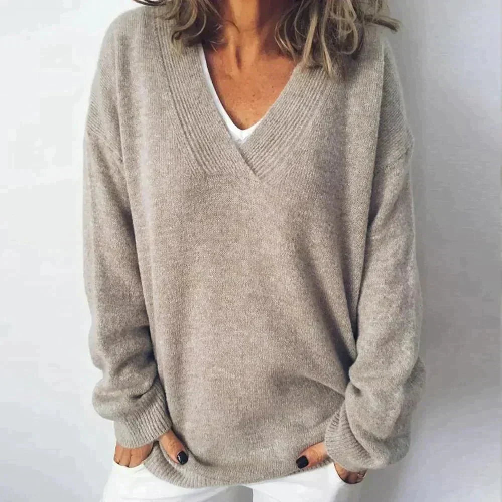 Adalyn | V-Neck Cashmere Pullover