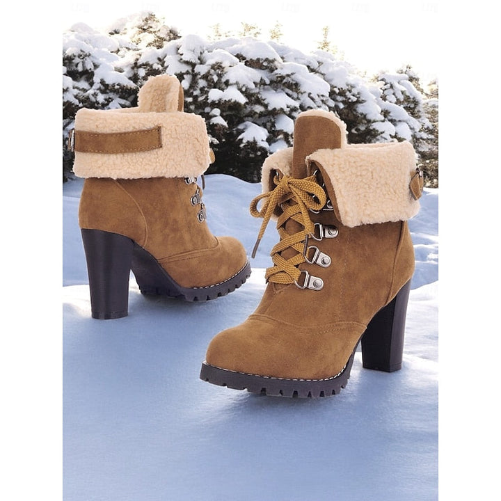Rosalind | Lace-Up Winter Boots with Plush Lining