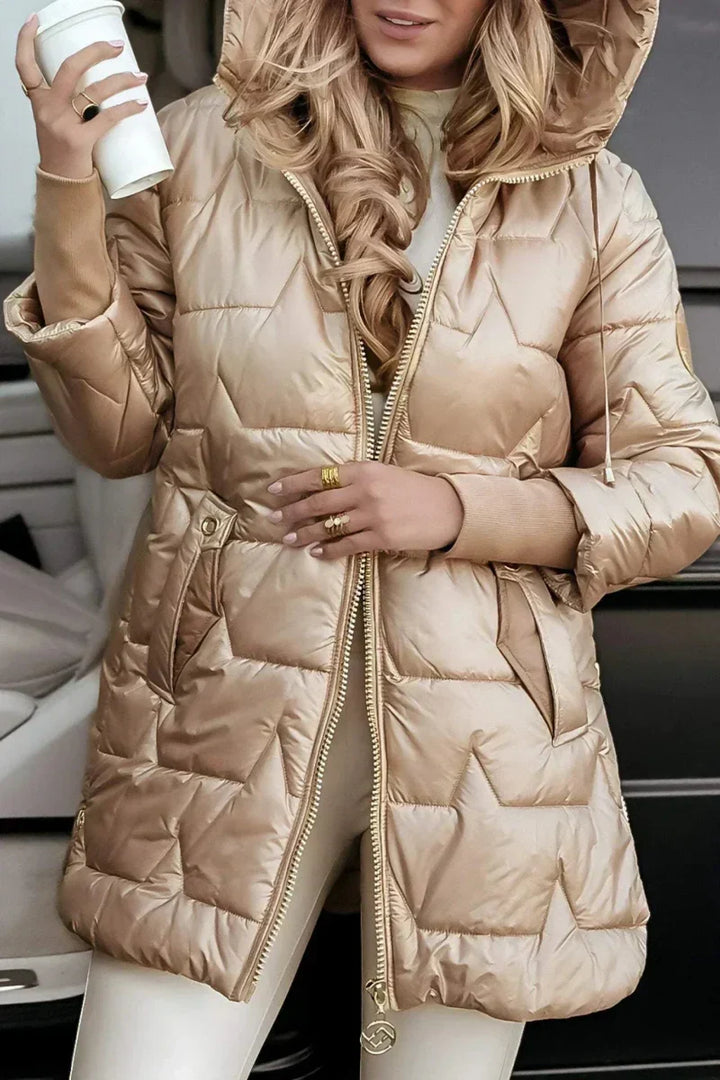 Marga | Long Puffer Jacket with Hood