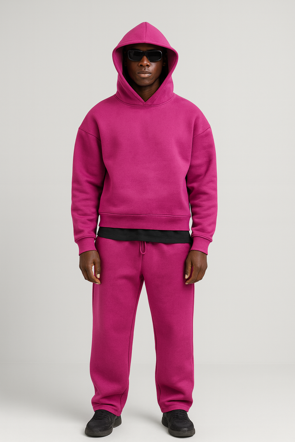 Cole | Knit Tracksuit with Pullover Hood
