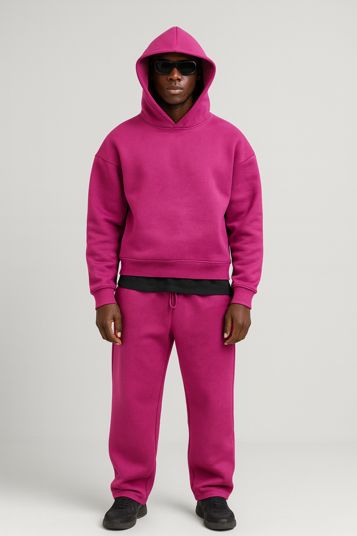 Cole | Knit Tracksuit with Pullover Hood