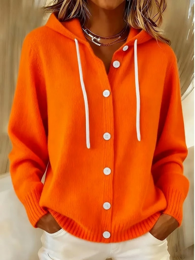 Gabriela | Ribbed Oversized Hooded Cardigan