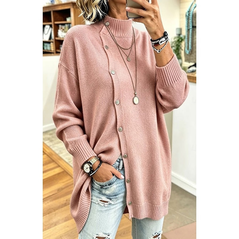 Wren | Longline Turtleneck Cardigan