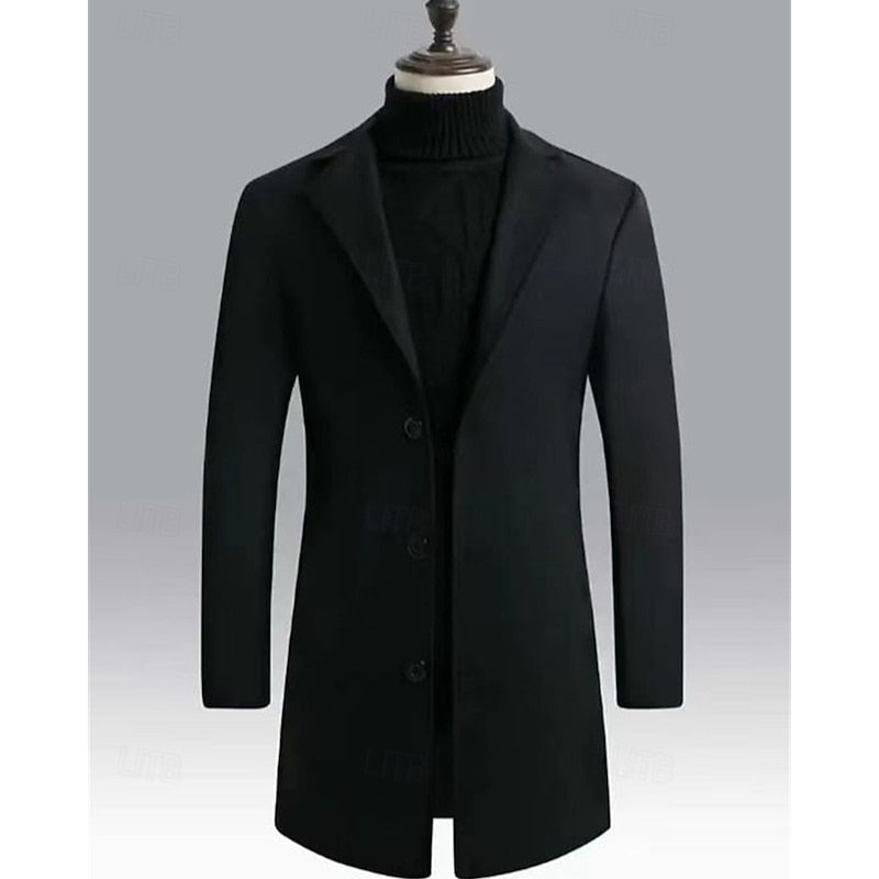 Nathan | Classic Long Overcoat