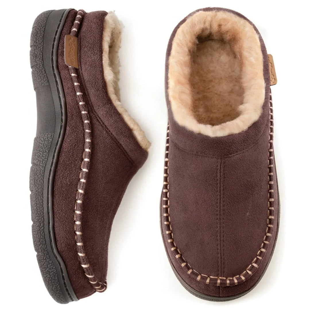 Marcus | Faux Fur-Lined House Slippers