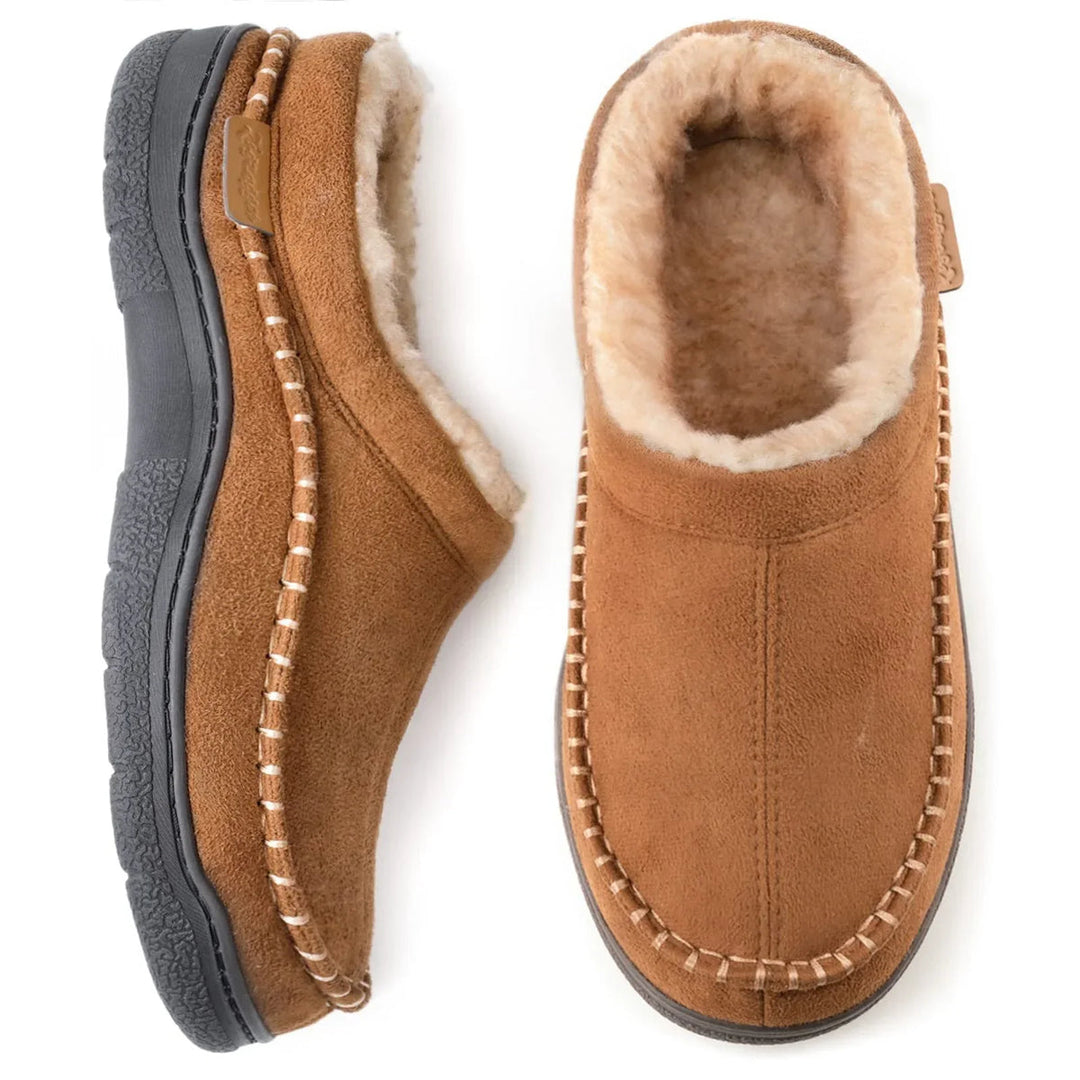 Marcus | Faux Fur-Lined House Slippers