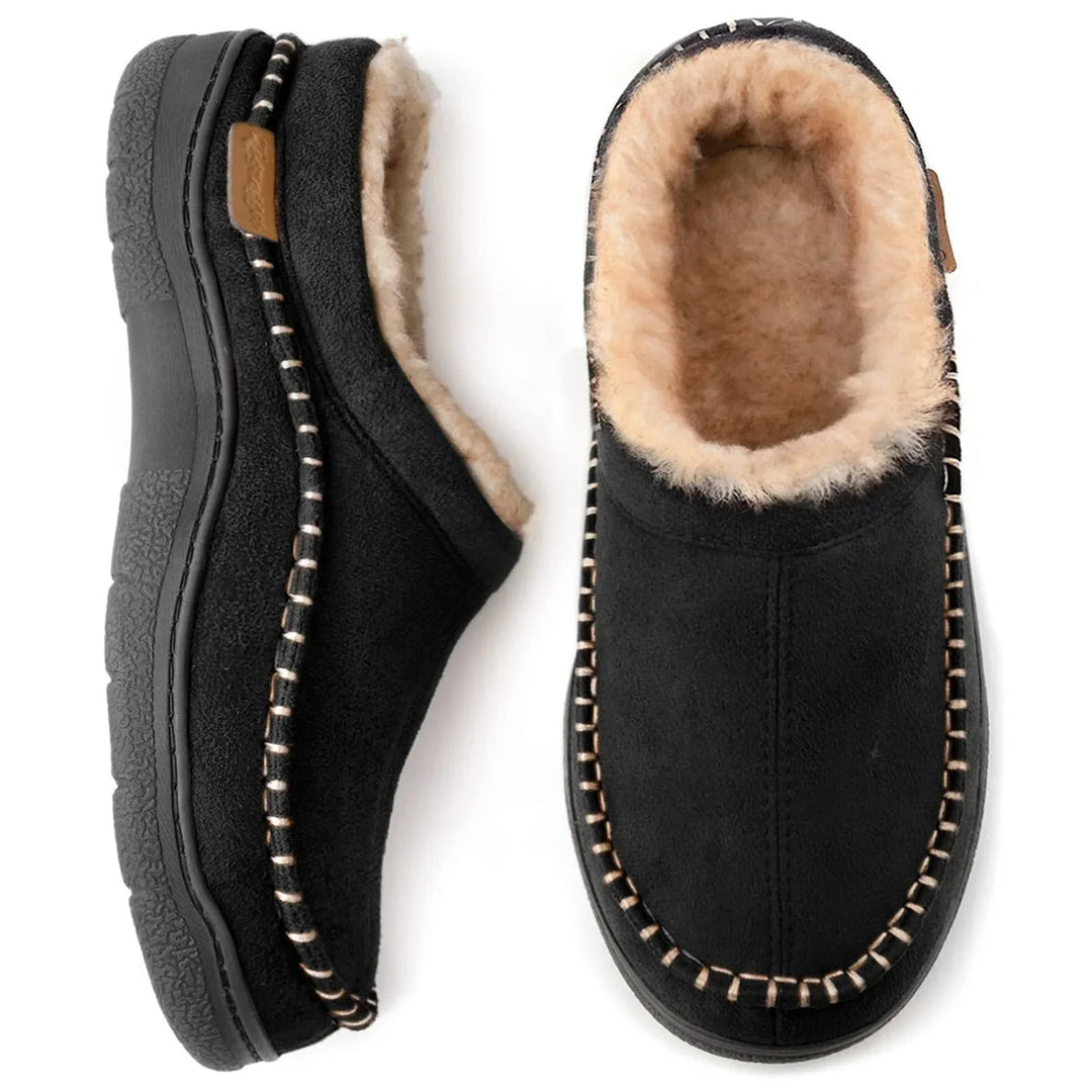 Marcus | Faux Fur-Lined House Slippers