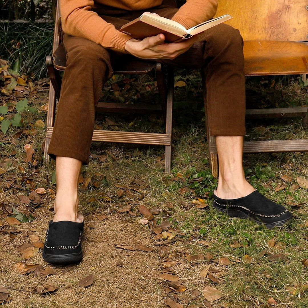 Marcus | Faux Fur-Lined House Slippers